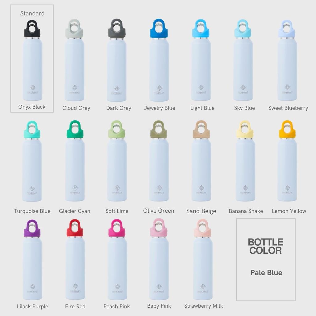 12oz Slim 355ml Stainless Steel Bottle Sold Keeps Hot Drinks Hot for 18 Cold for 36 Vacuum Gift REVOMAX [REVOMAX Official] (Cap Separately),