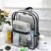 Waterproof Transparent PVC Large-Capacity Student School Backpack