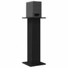 Speaker Stands 2 Pcs Black Oak Effect 30 X 30 X 80 Cm