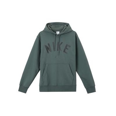 Nike Logo Print Hooded Long Sleeve Sweatshirt Men Sweatshirts Green FV9920-338