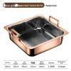 304 Edelstahl Quadratischer Mandarinenten-Hot Pot