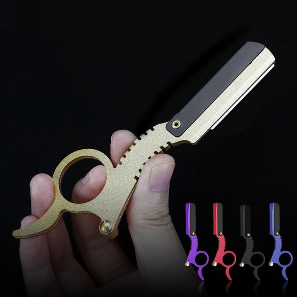 1PC Manual Barber Razor Haircut Shaving Tool Beard Eyebrow Trimming Blades Straight Edge for Hairdresser Professional Depilation