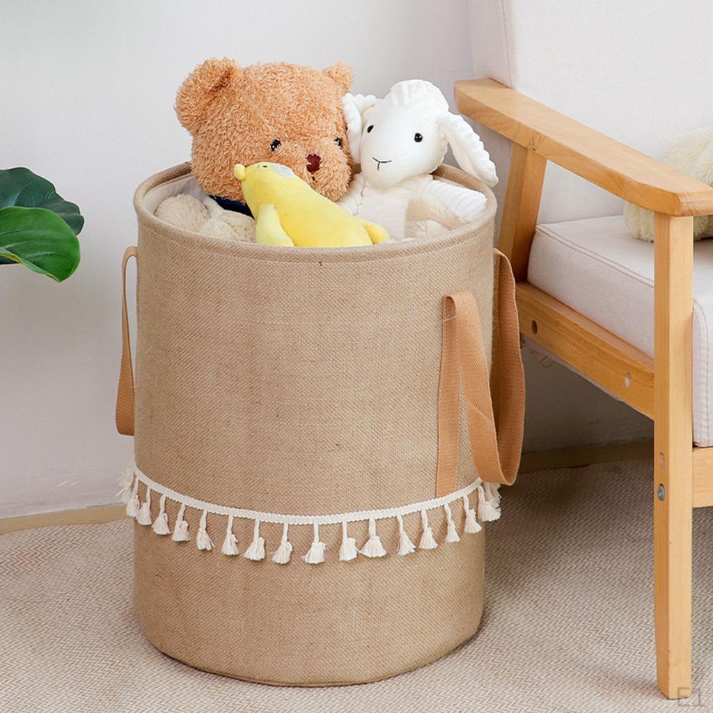Laundry Hamper Decorative Dirty Clothes Basket Storage Organizer for toys Nursery Shelf Dorm