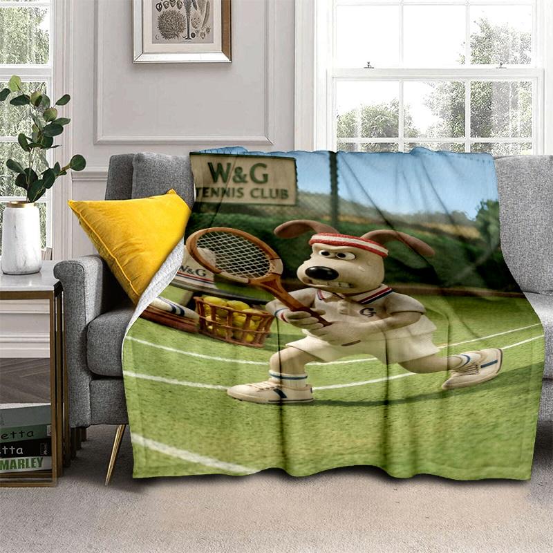 Wallace & Gromit Theme Printed Blanket,Perfect for Couch, Bed, Travel & Outdoor Use | Machine Washable, Cozy & Durable.