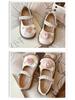 Children's Rose Floral Pearl Mary Jane Shoes - Non-slip, Stylish Spring/Autumn Leather Princess Shoes