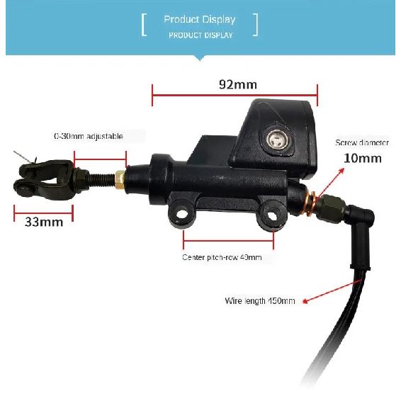 Motorcycle Aluminium Rear Brake Foot Hydraulic Brake Pump For ATV Dirt Bike Hydraulic Brake Master Cylinder Pump