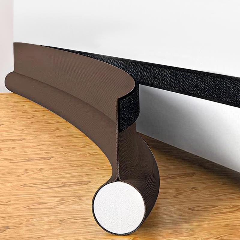 Adjustable Door Bottom Seal Strip Weatherstrip Under Door Draft Stopper Anti-Cold One Side Gap Blocker Foam Weather Strip
