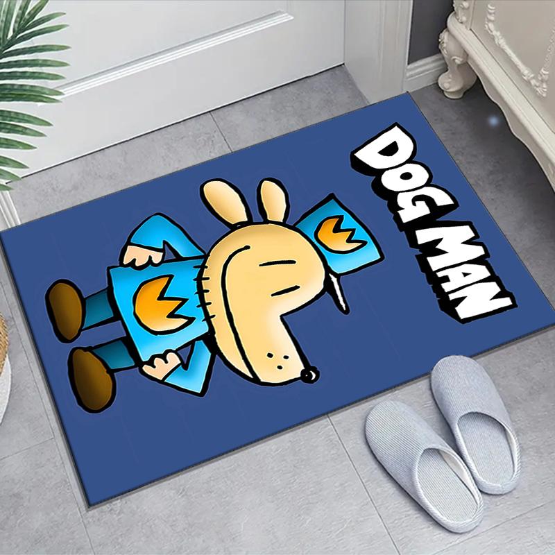 1pc DogMan1 Design Area Rug - Non-Slip, Soft & Cozy Floor Mat for Living Room, Bedroom, Office - Indoor/Outdoor Decorative Carpet