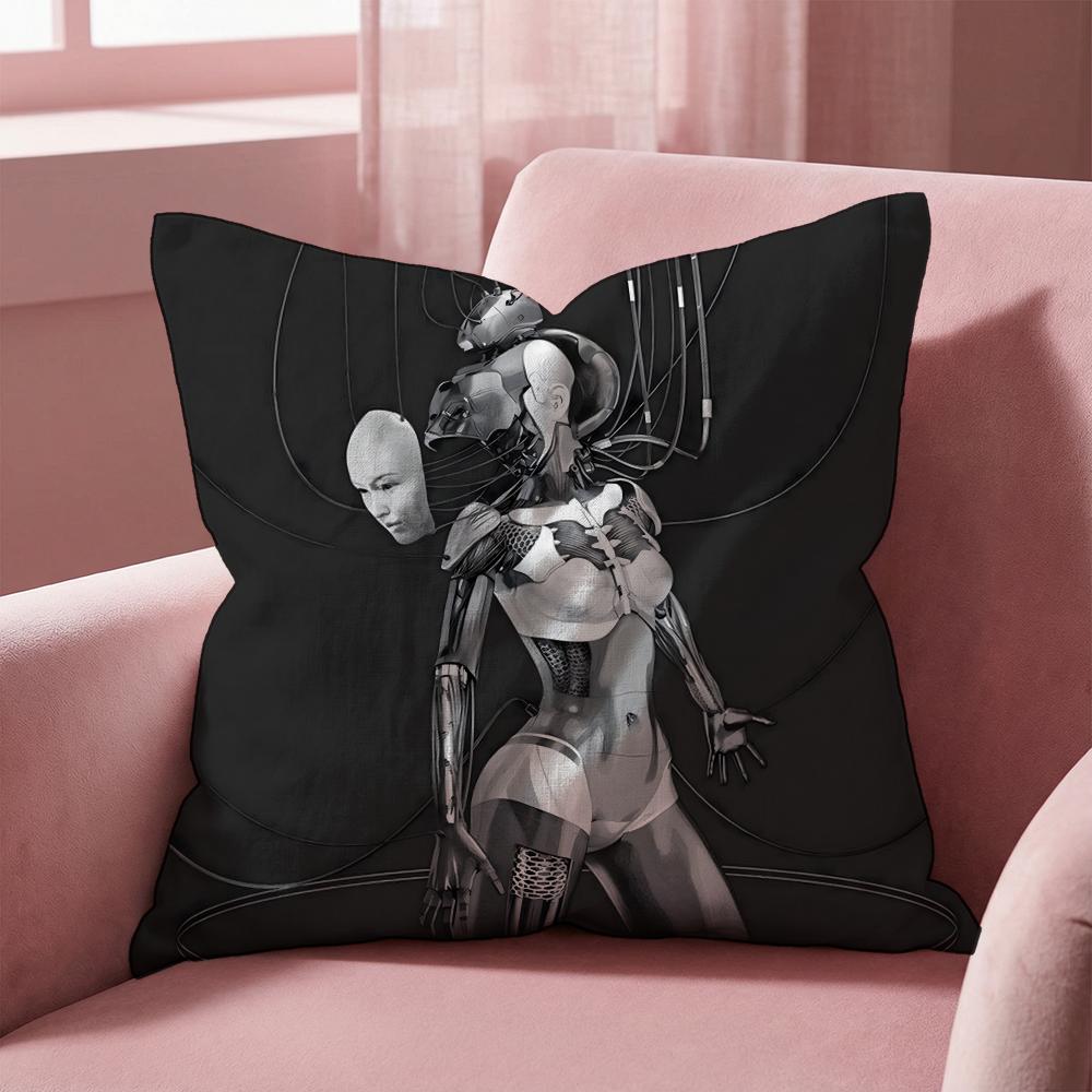 G-Ghost In The S-Shell Cushion Cover Multi-Scene Pillow Cover for Home & Car - Reversible, Soft & Durable for Daily Use