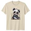 Baby Watercolor Panda Bear Sitting Unisexs TShirt Panda Animals Birthday