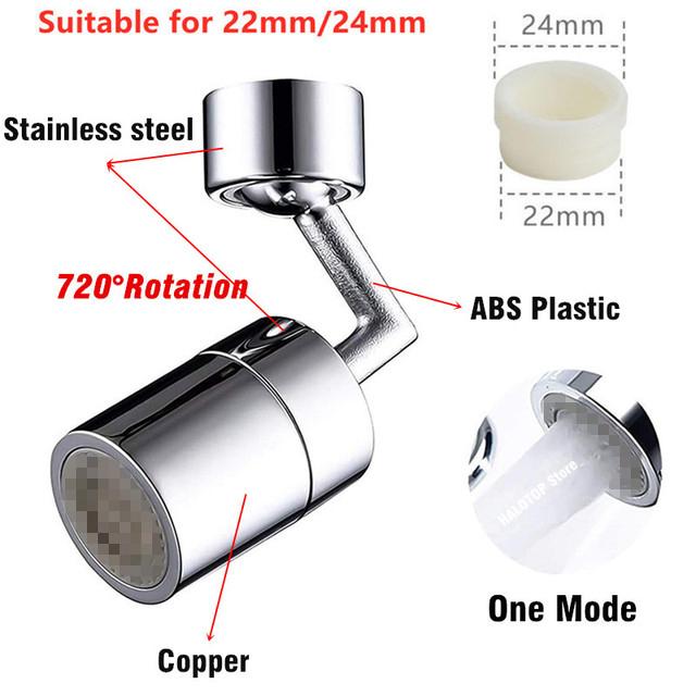 2/3 Modes Universal Kitchen Faucet Adapter 360° Rotation Faucet Filter Extenders Kitchen Gadgets Spray Water Saving Tap Nozzle