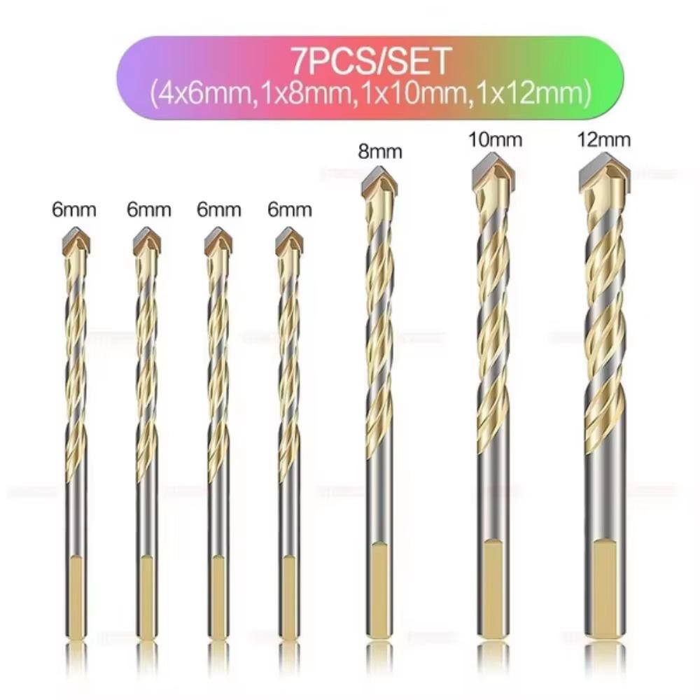 STONEGO Tungsten Carbide Tip Drill Bit Multi-Material Drill Bit for Tile, Concrete, Brick, Glass, Plastic and Wood