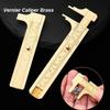 1pcs 80mm Brass Vernier Caliper Mini Precision Measuring Tool with Metric Imperial Scale Pocket Size Slide Gauge for DIY