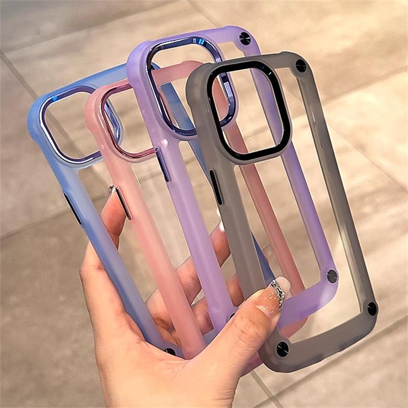 Luxury Rugged Heavy Duty Bumper Case For iPhone 15 14 12 11 13 Pro Max X XS XR 7 8 Plus SE Hybrid Shockproof Armor Clear Cover