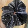 Korea Velvet Scrunchie Oversize for Women Red Hair Rubber Bands Girls Elastic Big Hair Tie Adult Maxi Scrunchies Hair Accessorie