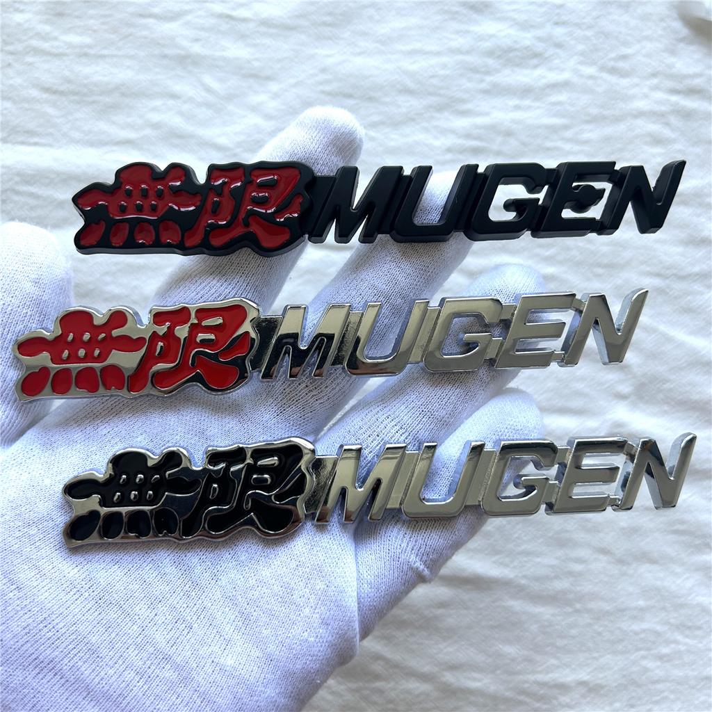 Nekonečné kovové logo auta MUGEN je vhodné pro dekoraci nálepky na karoserii, víko kufru, záď, boky, příslušenství