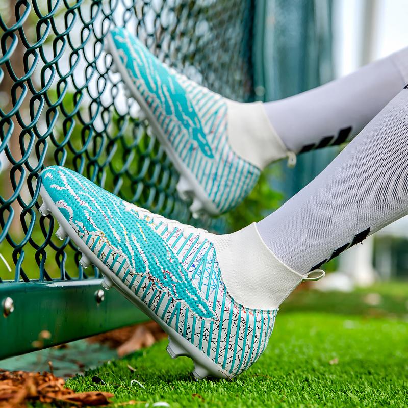 Football Shoes 35-48 Unisex Football Boots Labes Long Nail Outdoor Sports Training Children's Football Sneakers