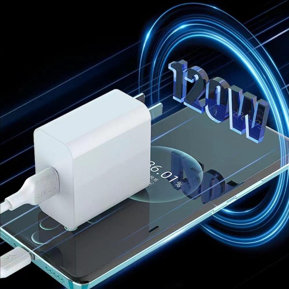 120W Fast Charging Phone Charger for Vivo, Huawei, OPPO, Honor - 3C Certified Flash Charge Compatible