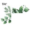 Wall Ornament Mural Ornamental Removable Colorful Green Paper Plant Switch Sticker for Restaurant Decal