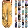 Pantalones Casuales y de Moda para Mujer con Cintura Elástica, Pierna Ancha y Corte Holgado