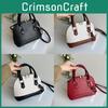 Shell Shape Pu Leather Shoulder Bag With Zipper Closure For Daily Use