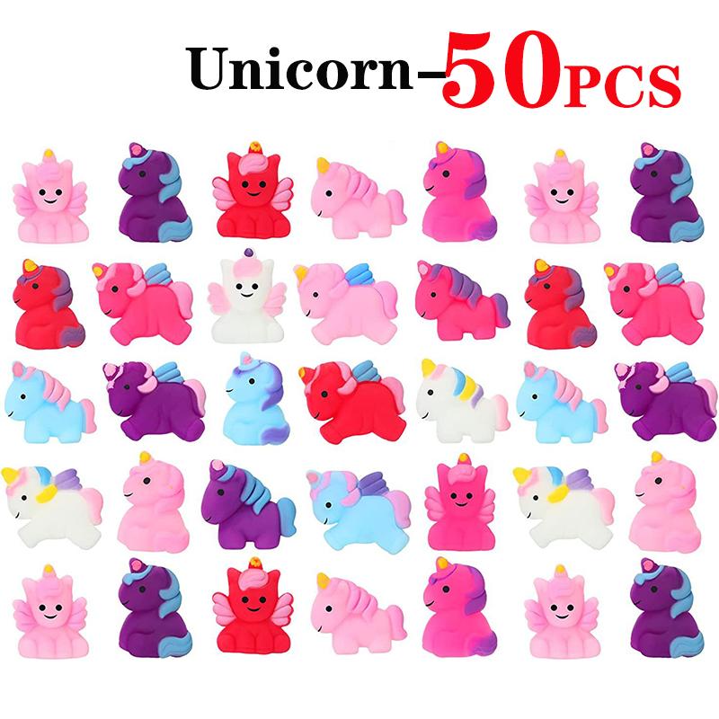 10/30/50 Stück Kawaii Mochi Squishy Spielzeug Langsam aufsteigend Stressabbau Spielzeug Mitgebsel Geburtstag Geschenke Party Mitgebsel für Kinder Packung