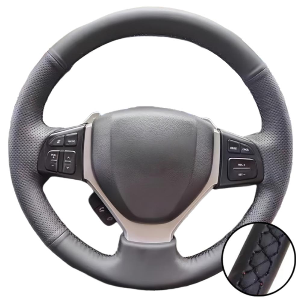 Hand Stitched Microfiber Leather 2015- SX4 S-CROSS 2013- Celerio 2015- Steering Wheel Cover For Suzuki Vitara