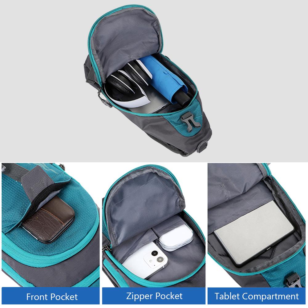Men Sling Backpack Chest Crossbody Bag Shoulder Bag Travel Sports Gym Daypack
