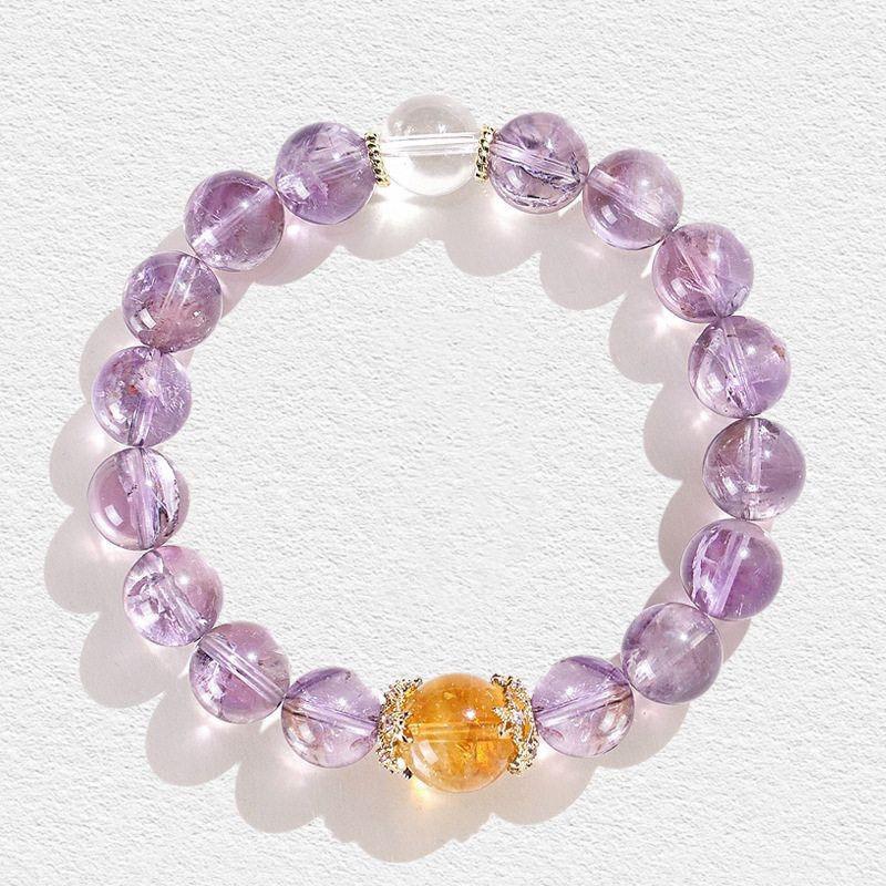 Ladies Prosperity and Fortune-changing Imitation Purple Crystal Bracelet