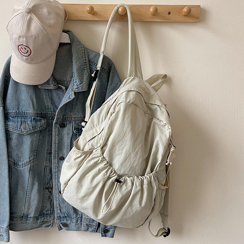 Rucsac Casual Femei Capaci Mare Moda Student Liceu Pliat ghiozdan Rucsac din Pânză Rucsac de călătorie coreean