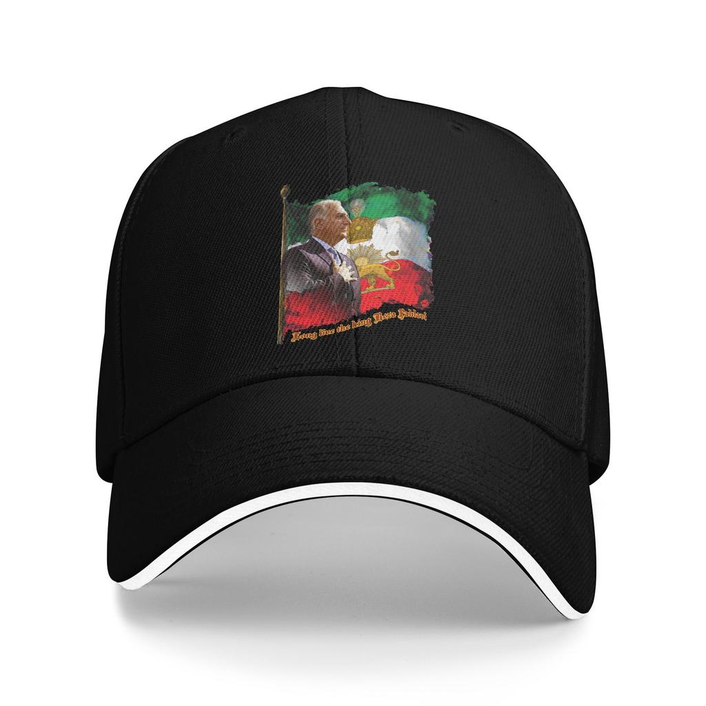 King Reza Pahlavi Sun Baseball Cap Summer Women Men Custom DIY Hip Hop Hats Breathable Casual Kpop Rock Baseball Caps