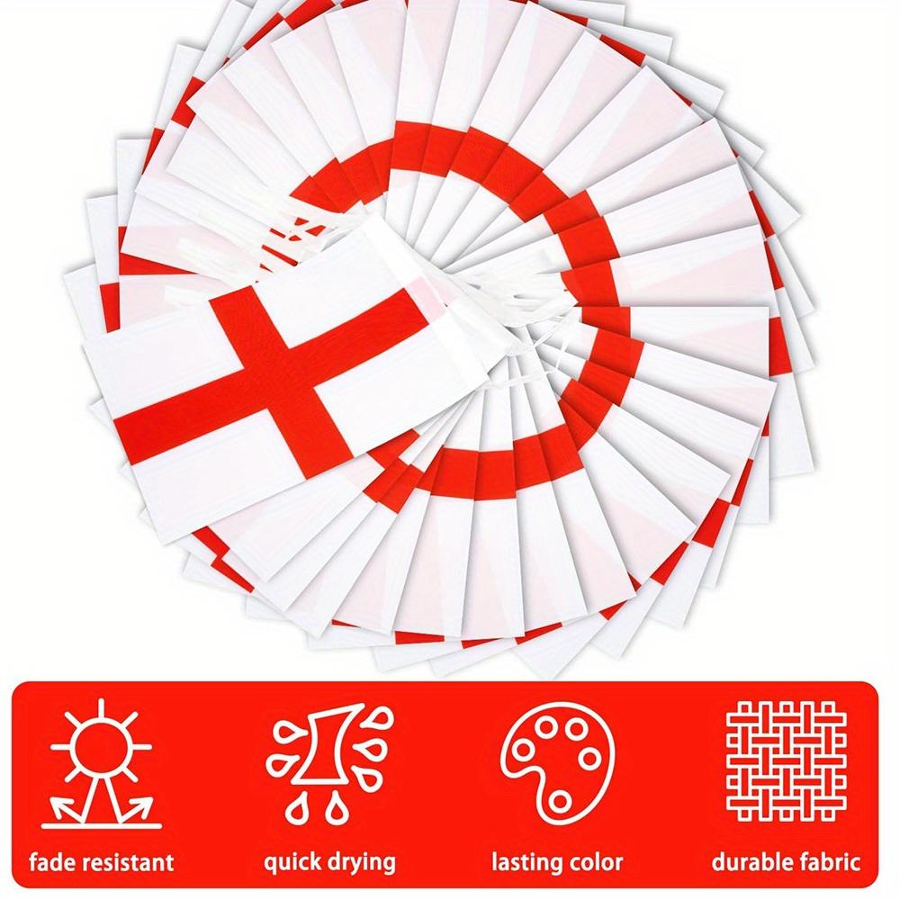 10m/ 32.8ft England Flaggenkette Feiertagsdekoration Hängeflagge Zugflagge