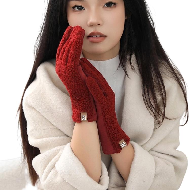 Women Cold Weather Gloves Fleeces Lined Thermals Insulation Gloves For Cycling Driving Winter Outdoor Activiy