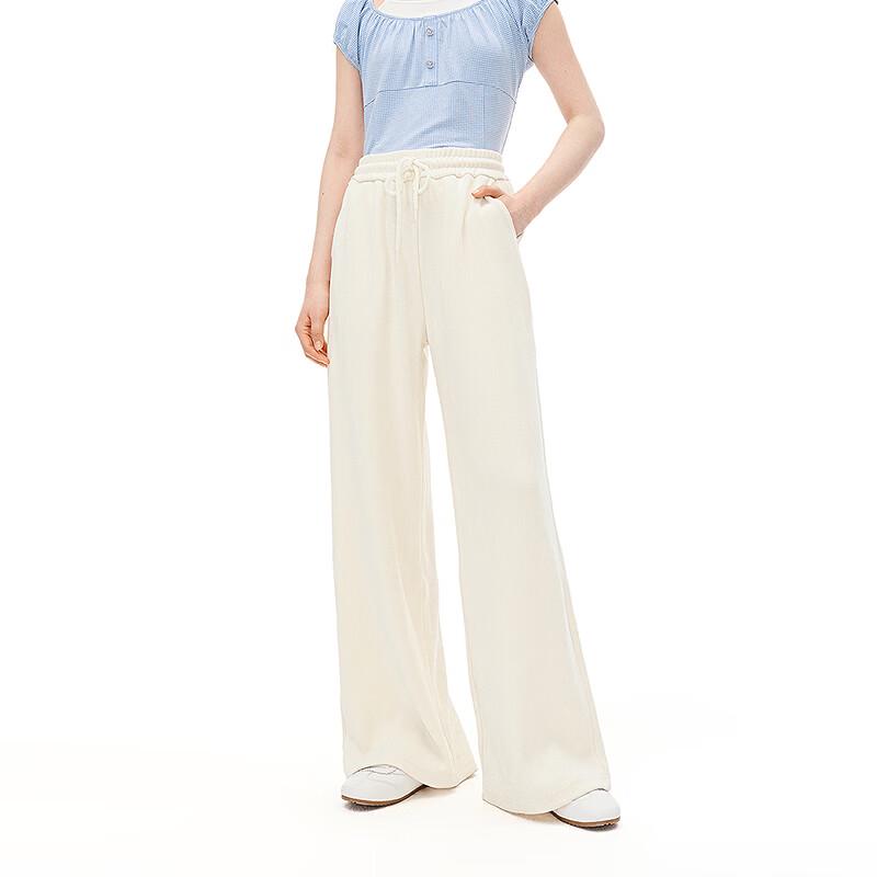 Leding Chenille Wide-Leg Casual Pants