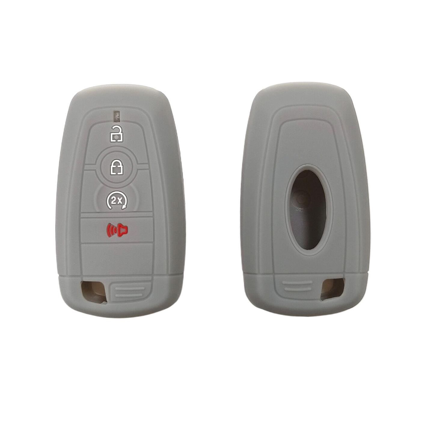 

Suitable for removing 4 point key set from ford hollow, global explorer taurus mustang silicone kiy set key set kiychain. сірий