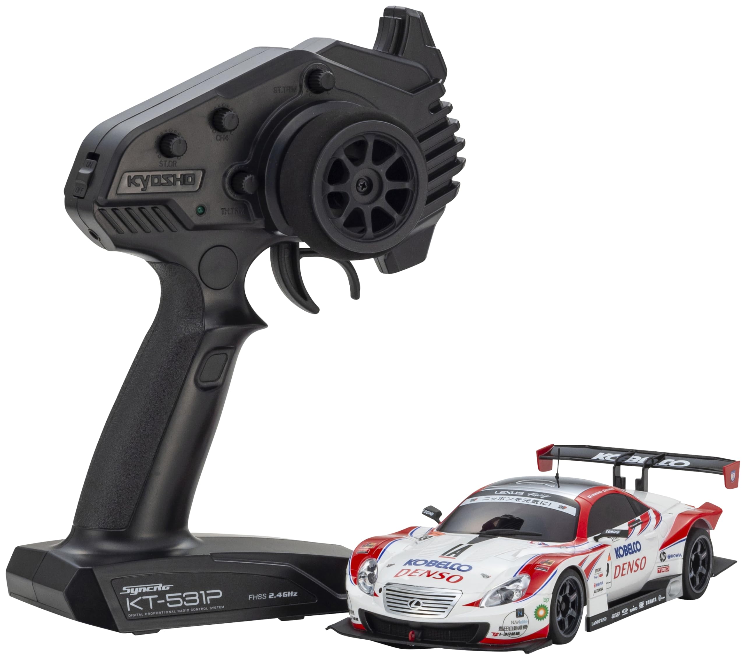

Kyosho RWD Ready Set with DENSO KOBELCO SC430 2012 Electric Radio Control Number Mini-Z MR-04 (Model 32373DK)