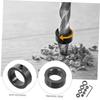 9PCS Depth Stop Drill Bit Collar Set Positioner Ring and Hex Wrench Tighten The Stopper Set Screws Woodworking Tool