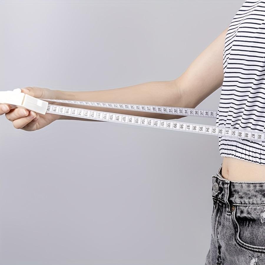 Compact Plastic Fitness Measuring Tape - User-Friendly Tool for Gauging Body Measurements, Ideal for Arms, Legs, Waist, And Chest