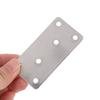 10Pcs Straight Four Hole Fixed Angle Bracket Stainless Steel Right Angle Bracket Furniture Fasteners Wood Shelves Cbinets