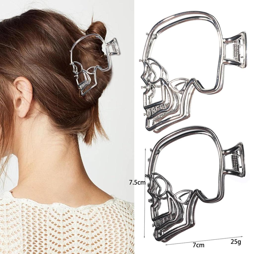 Halloween Bat Claw Clip - Simple Updo Hair Accessory (Dark)