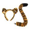 Stage Character Accessory with Plush Animal Print for Cosplay Outfits, Party Styling and Role-Play Wear Appeal