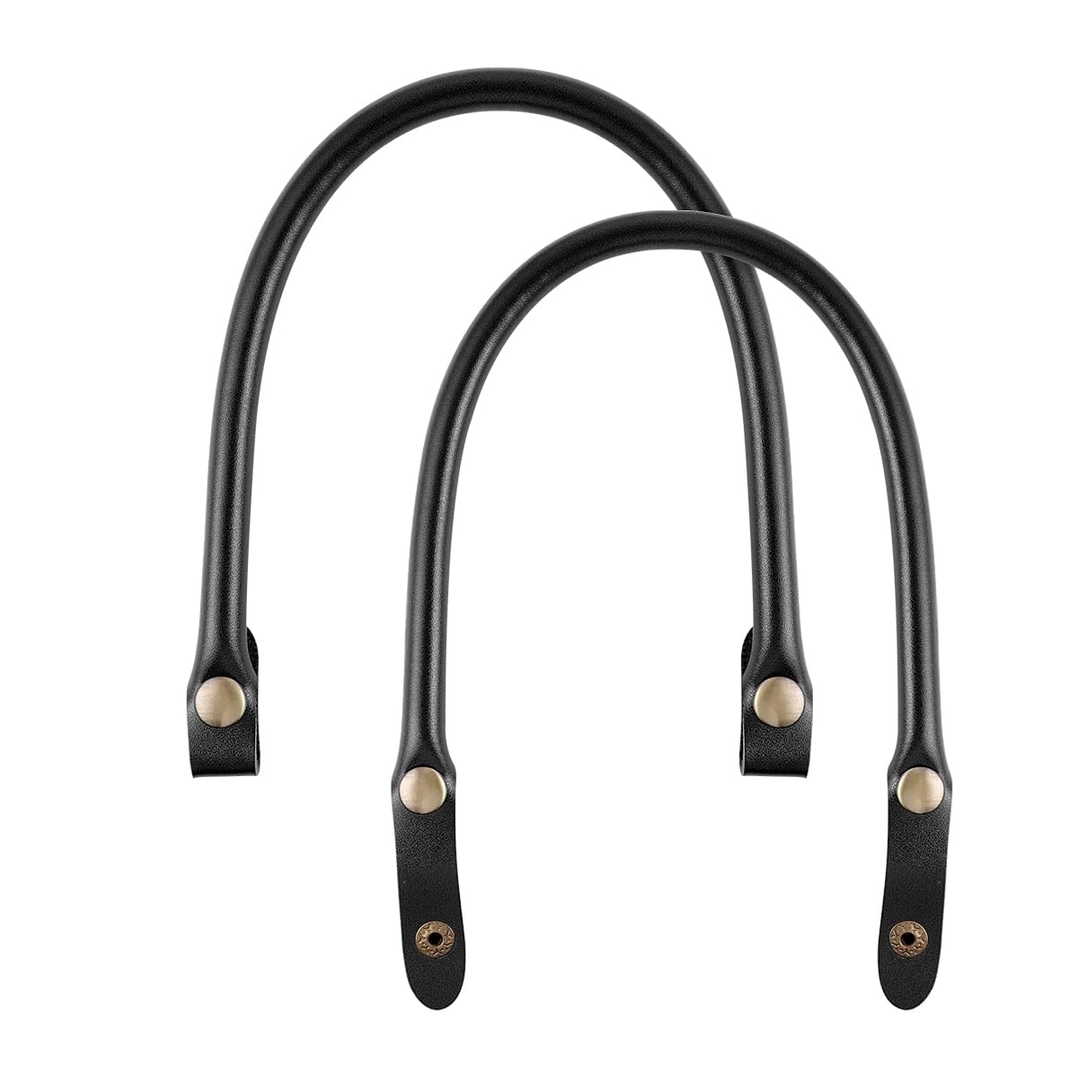 

EXCEART 2-Piece Leather Handle Strap Replacement for Handbags with Buttons, Durable and Easy to Install, Women s Bag Accessories, Great for Crafts