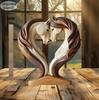 Horse Head Statue Ornament Horse Animal Sculptures Horse Figurines Decorative Objects for Home Office Bookshelf Table