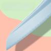 ZISIZ Kindergarten Plastic Green Fruit Knife 6-Pack