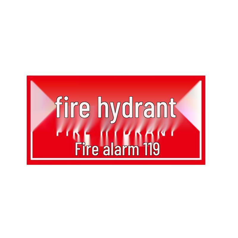 Duoji Bang Fire Hydrant PP Waterproof Sticker