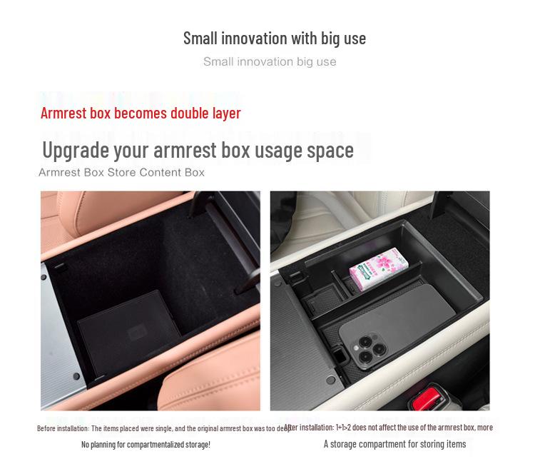 BYD Song L Armrest Storage Organizer for Center Console