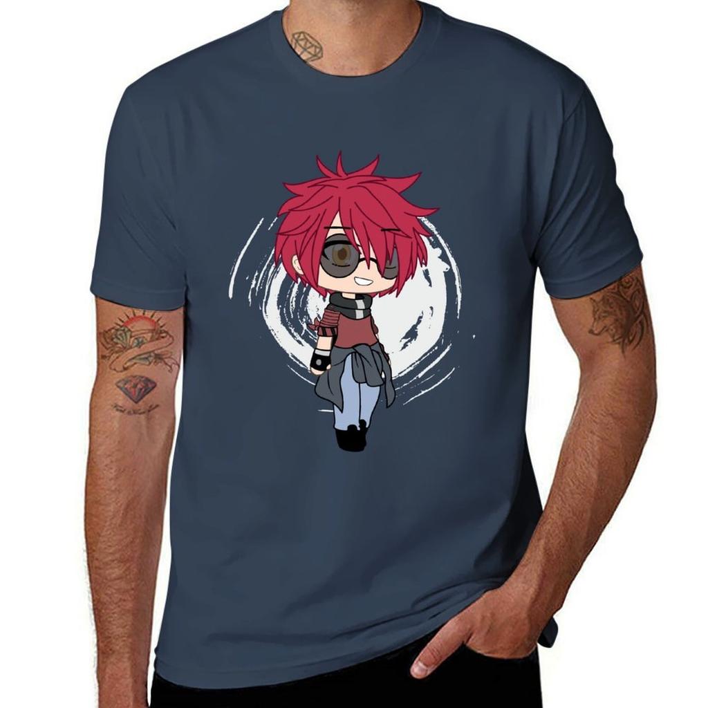 Gacha Life Wallflower Boy Remy Chan Tshirt Vintage Print Crew Neck Tee