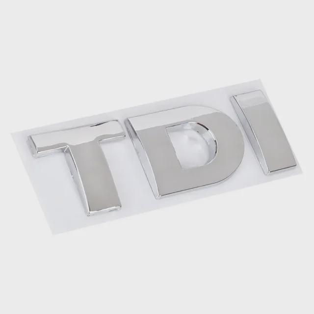 

3D Металлическая эмблема TDI Логотип Автомобиль Эмблема на решетку радиатора Наклейка Боковая на крыло Задняя крышка багажника Авто Значок Декор Для VW Polo Golf Jetta Passat MK4 MK5 Sticker A