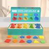 Children's Wooden Color Shape Classification Box Geometric Cognition Training Teaching Aid Table Game Educational Toys For Kids