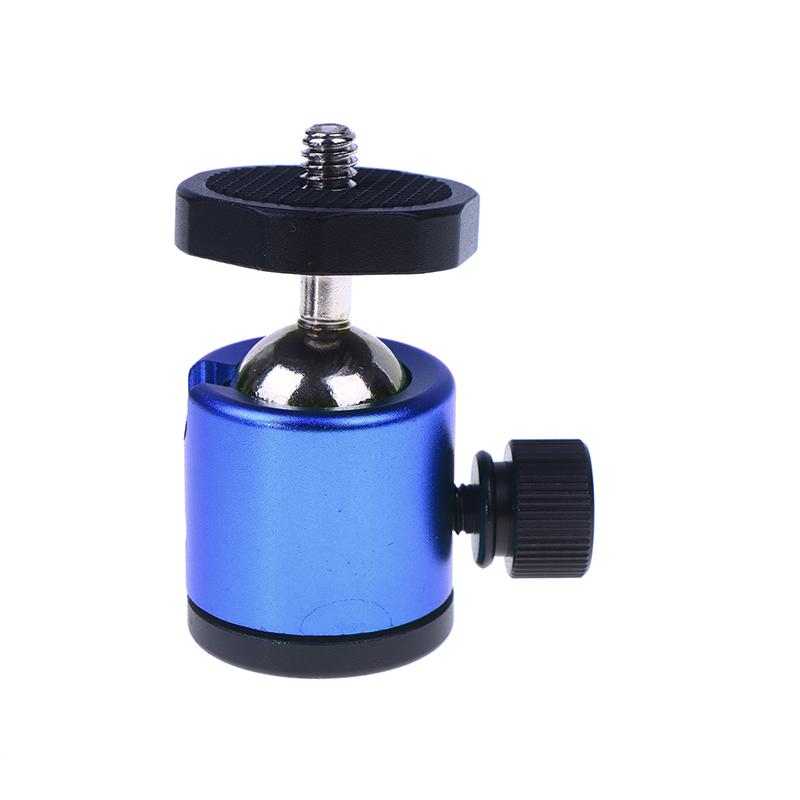 360° Swivel Mini Ball Head With Universal 1/4" Screw Tripod Mount For Smart Phone Led Video Light Microphone Action Cameras